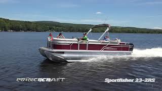 Princecraft 2019  Sportfisher 232RS Fishing pontoon [upl. by Ztnaj]