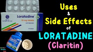 Loratadine Claritin – Side Effects Uses Mechanism of Action Dosage Interactions Warnings [upl. by Ariahay]