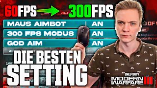 Die BESTEN MAUS amp TASTATUR und GRAFIK SETTINGS für MW3⚙️ [upl. by Olsson]