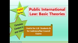 Public International Law Basic Theories [upl. by Neehsas]