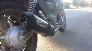 Moto Guzzi Breva 750  GPR Furore Nero Exhausts [upl. by Elery]