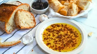 Garlic Olive oil and Balsamic vinegar bread dip [upl. by Trainer12]