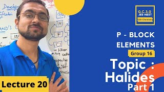 P Block Elements Group 16  Halides  Hexahalides of Group 16 Elements  Oxygen Family  L20 [upl. by Trude]