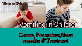 Vomiting in ChildrenHome remedies for vomiting in kids [upl. by Aryamo582]