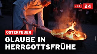 Christliche Tradition zu Ostern Osterfeuer in BerlinSchöneberg [upl. by Voltmer349]