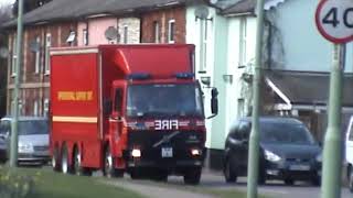 Suffolk Fire amp Rescue Service Haverhill OSUXreg Volvo FL618 Responding March 2011 [upl. by Esiole]