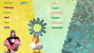 Learning French  French For Kids  Learn the Months amp Basic Words in French [upl. by Rolyt]