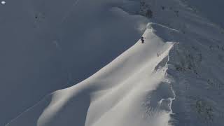 An accidentally triggered snow slab avalanche [upl. by Brodie519]