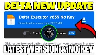 ROBLOX DELTA EXECUTOR NEW UPDATE 🔥 DELTA ATUALIZADO amp SCRIPT BLOX FRUIT MOBILE  DELTA V635 DOWNLOAD [upl. by Obla]