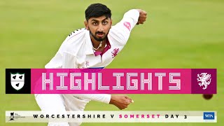 HIGHLIGHTS Worcestershire on top ahead of day four [upl. by Balliett22]