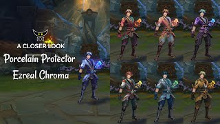 Porcelain Protector Ezreal Chromas [upl. by Audrye]