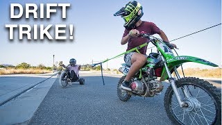 PIT BIKE vs DRIFT TRIKE [upl. by Shiroma]