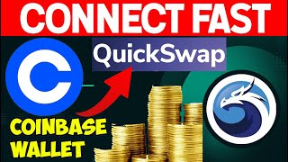 How To Connect the Coinbase Wallet to Quick Swap Account  Crypto Wallets Info [upl. by Fishback640]