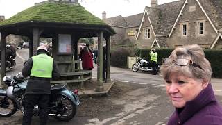 Bikers at VMCC Cotswolds New Years Day 2019  Carpenters Arms Miserden [upl. by Gavini596]