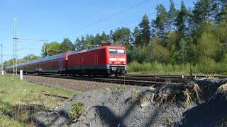 DB BR114 RE50 Frankfurt Hbf Einfahrt Langenselbold über Hanau [upl. by Neleh743]