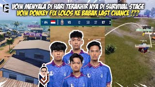 GAMEPLAY VOIN DONKEY BACK TO BACK WWCD DAY 2 SURVIVAL STAGE PMGC 2024  HIGHLIGHT MATCH 16 [upl. by Lubet]