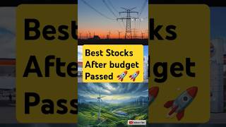 best Stocks to buy after the government budget passed  stockmarket shorts trending viralvideo [upl. by Eniamert]