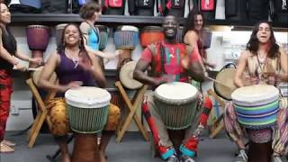 Drumskull Drums with Babara Bangoura amp Ladies [upl. by Anyzratak]