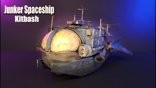 Junker Spaceship  Kitbash from trash [upl. by Heyman]