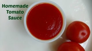 How to make Easy Healthy Homemade Tomato Sauce  Tomato Ketchup [upl. by Kitrak]