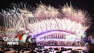 New Years 2024 Sydney Australia puts on stunning fireworks show [upl. by Airt923]