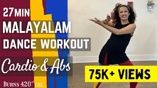 27 minute MALAYALAM Dance Workout with Sabah  Burns 175420cal  Cardio amp Abs  High Intensity Fun [upl. by Asirralc]