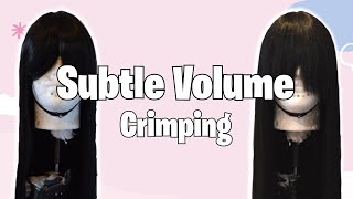 Subtle Volume w Crimping  Cosplay Wig Tips amp Tricks [upl. by Yenitsed]