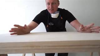 DIY  Stort stabilt skrivbord i plywood [upl. by Sices308]