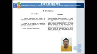 OBLIGACIONES E INFRACCIONES ADUANERAS DE LOS DECLARANTES [upl. by Mackenie]