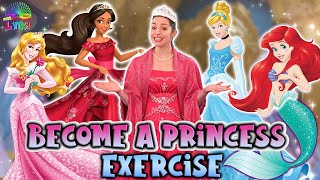 Princess Exercise for Kids 2  Become a Princess with Miss Linky  Learn to Count Indoor Workout [upl. by Carn645]