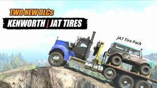 Snowrunner Kenworth W990 and JAT Tire Pack DLCs review [upl. by Ecurb]