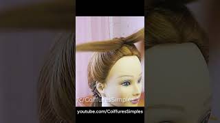 Hair HACK 😱 1 min Braided Headband Hairstyle hairstyles trending [upl. by Nel]