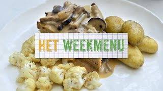 Het Weekmenu 2  Gehaktbrood met champignonroomsaus en aardappeltjes  Jan Buytaert [upl. by Marisa466]