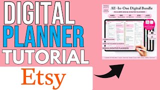 How to Create a Digital Planner to Sell on Etsy Step By Step [upl. by Endaira]