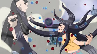 HIMAWARI with KURAMAs power vs JURA  Boruto saves Sarada [upl. by Merchant55]