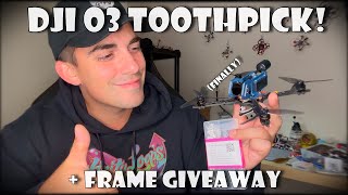 FINALLY DJI O3 Toothpick Build TuneRC 35quot  Frame Giveaway  Still a Micro HD Goodness [upl. by Barayon]