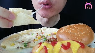 WHOPPER Jr PIZZA HOTDOG 와퍼Jr 피자 핫도그 사이다 [upl. by Andrey]