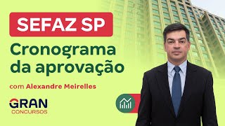 Concurso SEFAZ SP  Cronograma da aprovação Com Alexandre Meirelles [upl. by Namilus984]