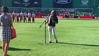 Kevin James Graham  National Anthem at Fenway Park 35000 in attendance [upl. by Hoeve]