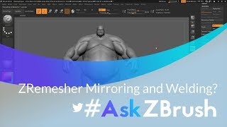 AskZBrush “Why has my ZRemesher started Mirroring and Welding” [upl. by Esau]