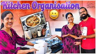 👩‍🍳New Kitchen Organisation in புது வீடு 🏡 Unique Collections😍🥣  Gowti Sowbi Vlogs [upl. by Ettennaej272]