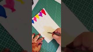 DIY Easy Card Ideas  Card Design shorts trending viralshorts ytshorts shortsfeed diy art yt [upl. by Ecertal]