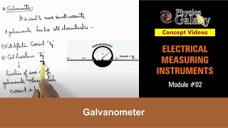 Class 12 Physics  Electrical Measurements  2 Galvanometer  For JEE amp NEET [upl. by Aihsiek882]