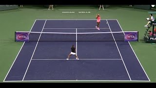 2015 Friday Indian Wells WTA Highlights [upl. by Joselyn]