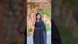 Easy saree poses 😍 shorts love cute girl trend photography poses saree photoshoot model [upl. by Marne]