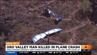 Man killed in plane crash on Picacho Peak in southern Arizona [upl. by Mallis]