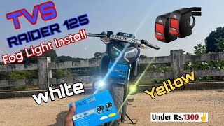 Recommended Fog Light For TVS Raider 125🔥LIL HIG MINI 20Watts Fog Light Installation Modification [upl. by Innob513]