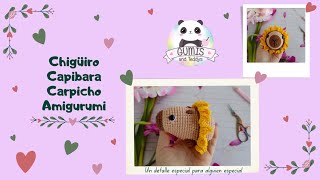 ChigüiroCapibaraCarpincho amigurumi [upl. by Hammerskjold637]