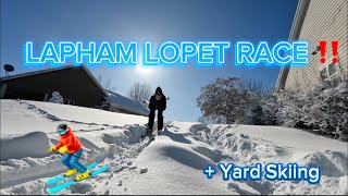 Lapham Loppet Race  Backcountry Skiing in my Yard [upl. by Osborne732]