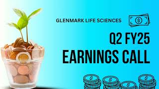 Glenmark Life Sciences Earnings Call  Q2 FY25 [upl. by Aibsel]